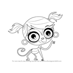 How to Draw Minka Mark from Littlest Pet Shop