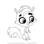 How to Draw Shivers from Littlest Pet Shop