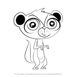 How to Draw Sunil Nevla from Littlest Pet Shop