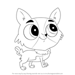 How to Draw Tangier from Littlest Pet Shop