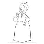How to Draw Granny from Looney Tunes