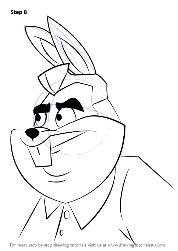 How to Draw Walter Bunny from Looney Tunes (Looney Tunes) Step by Step ...