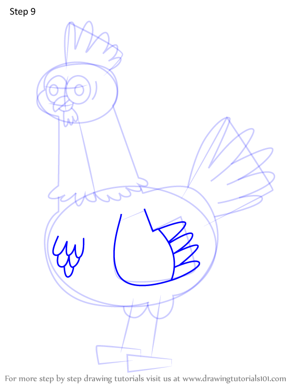 How To Draw Hard Boiled Egg Laying Chicken From Looped (looped) Step By 