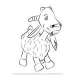 How to Draw Goat from Masha and the Bear