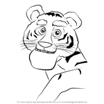 How to Draw Tiger from Masha and the Bear