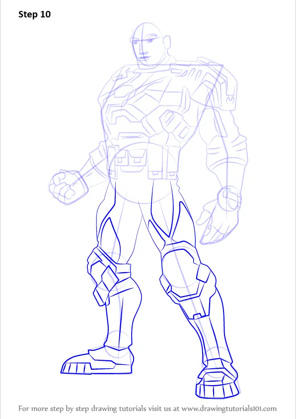 How to Draw Commander Forge Ferrus from Max Steel (Max Steel) Step by ...