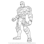 How to Draw Commander Forge Ferrus from Max Steel