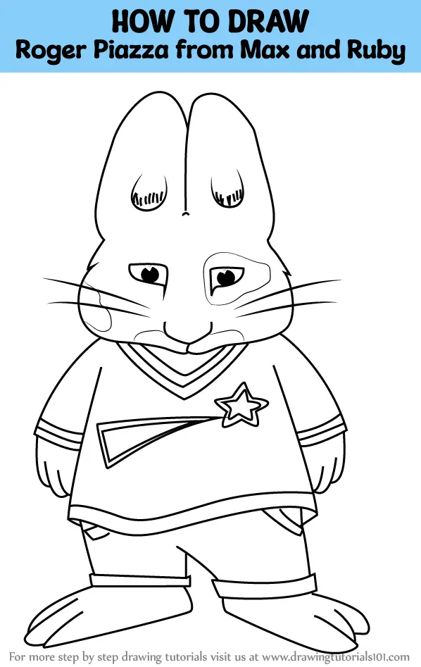 How to Draw Roger Piazza from Max and Ruby (Max and Ruby) Step by Step ...