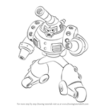 How to Draw Mars from Mega Man