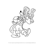 How to Draw Captain Goof-Beard from Mickey Mouse Clubhouse