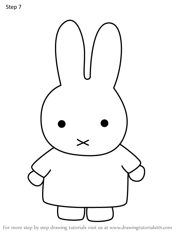 How to Draw Miffy from Miffy and Friends (Miffy and Friends) Step by ...