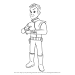 How to Draw Captain Joe from Miles from Tomorrowland
