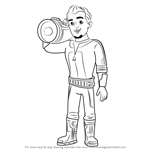How to Draw Leo Callisto from Miles from Tomorrowland