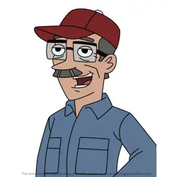 How to Draw Grandpa Murphy from Milo Murphy's Law