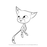How to Draw Fox Kwami from Miraculous Ladybug