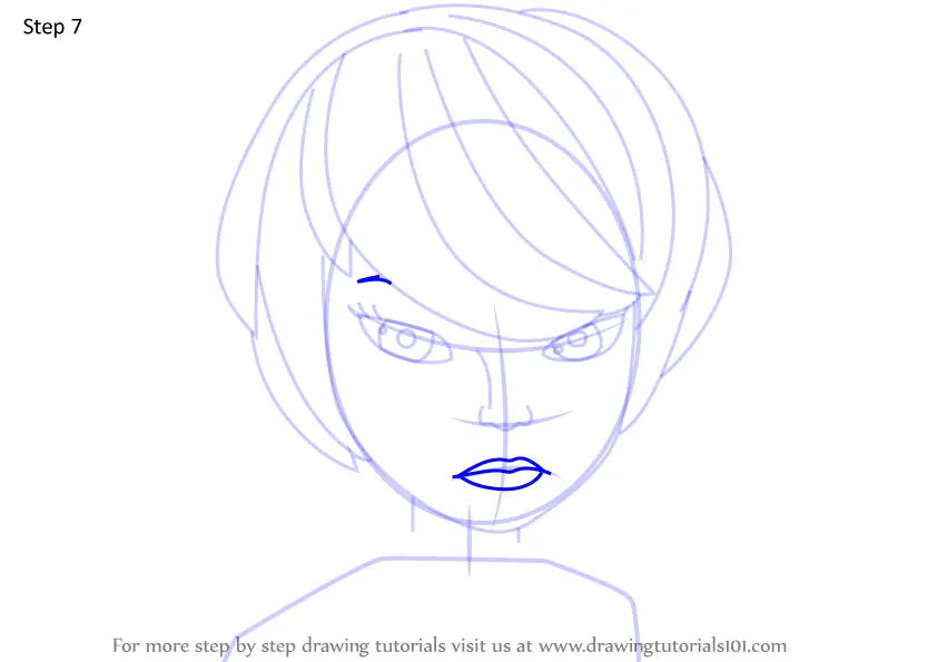 How to Draw Kagami Tsurugi from Miraculous Ladybug (Miraculous Ladybug ...