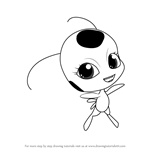 How to Draw Tikki from Miraculous Ladybug