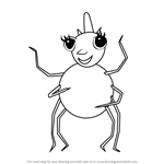 How to Draw Miss Spider from Miss Spider's Sunny Patch Friends