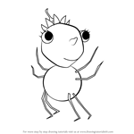 How to Draw Squirt from Miss Spider's Sunny Patch Friends
