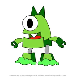 How to Draw Booger from Mixels