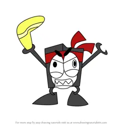 How to Draw Boomerang Nixel from Mixels