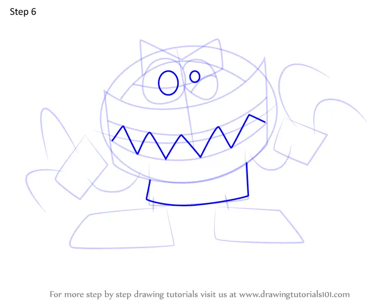 How to Draw Gobba from Mixels (Mixels) Step by Step ...