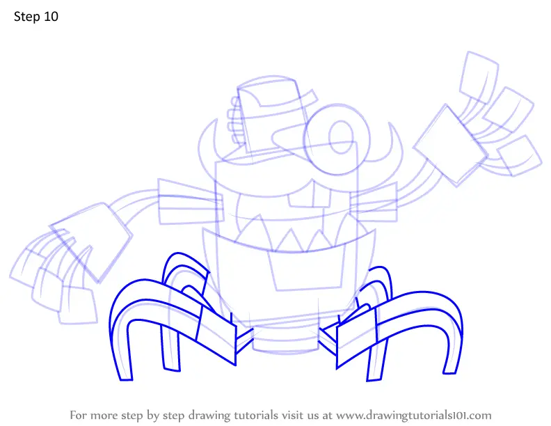 How to Draw Gox from Mixels (Mixels) Step by Step | DrawingTutorials101.com