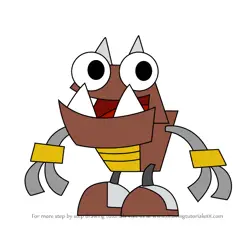 How to Draw Gurdurr from Mixels