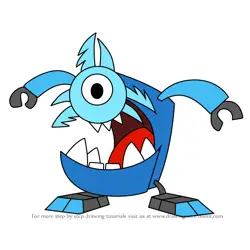 How to Draw Krog from Mixels