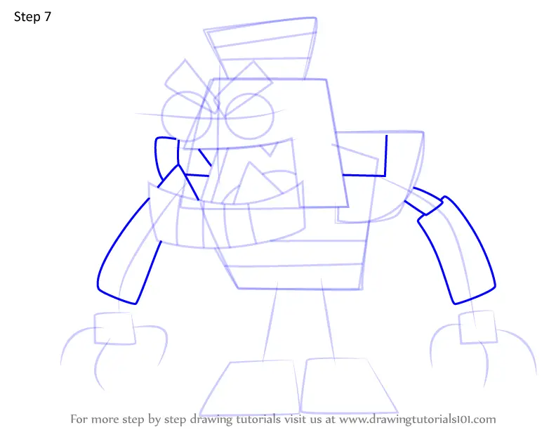 How to Draw Steemur from Mixels (Mixels) Step by Step ...