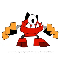 How to Draw Vulk from Mixels