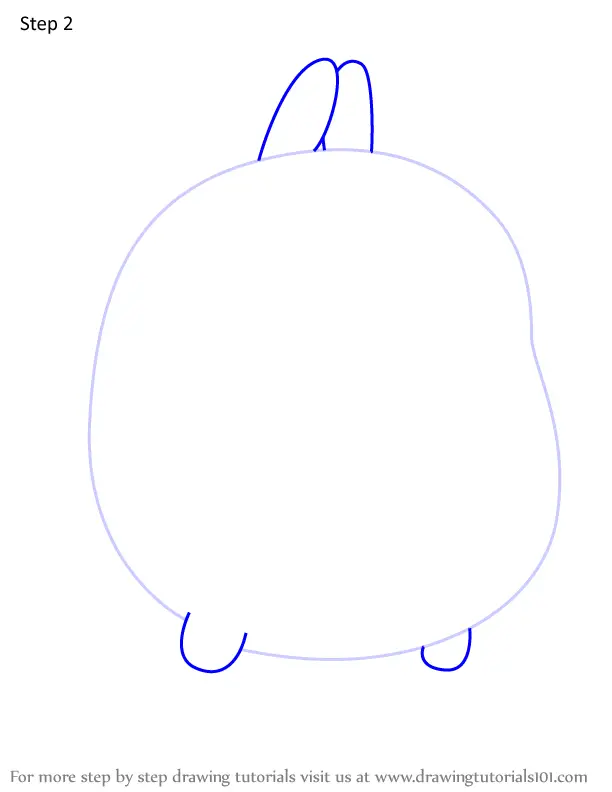 How To Draw Molang From Molang Molang Step By Step 1726