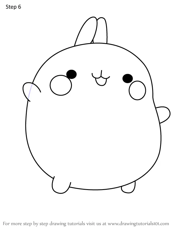 How to Draw Molang from Molang (Molang) Step by Step ...