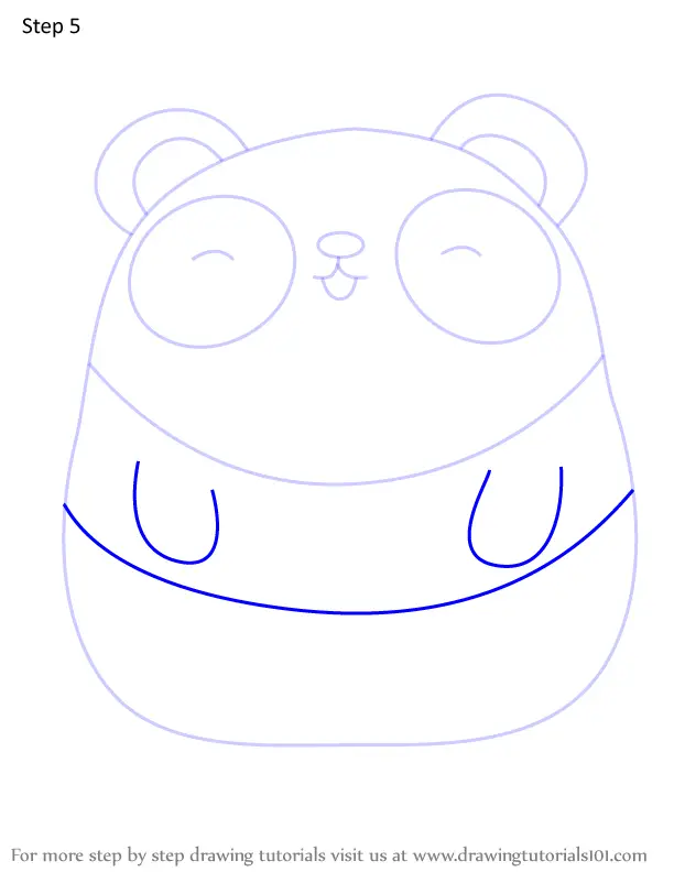 How to Draw Panda from Molang (Molang) Step by Step ...