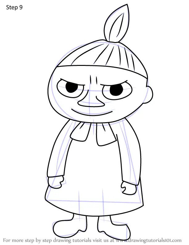 How to Draw Little My from Moomins (Moomins) Step by Step ...