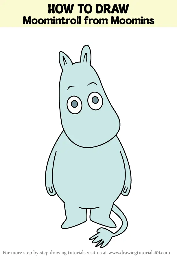 How to Draw Moomintroll from Moomins (Moomins) Step by Step ...