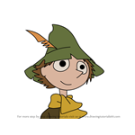 How to Draw Snufkin from Moomins