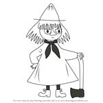 How to Draw Tuttle from Moomins