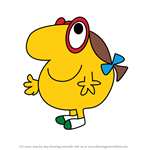 How to Draw Little Miss Busy from Mr. Men