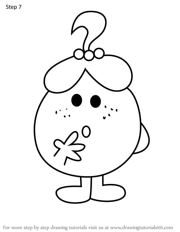 How to Draw Little Miss Curious from Mr. Men (Mr. Men) Step by Step ...