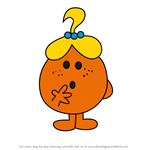 How to Draw Little Miss Curious from Mr. Men