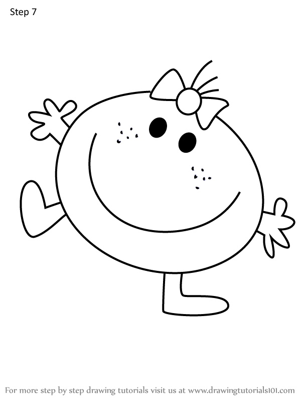 How to Draw Little Miss Fun from Mr. Men (Mr. Men) Step by Step ...