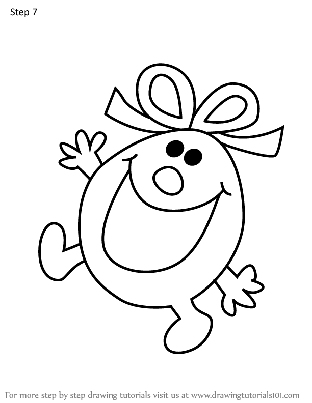 How to Draw Little Miss Naughty from Mr. Men (Mr. Men) Step by Step ...