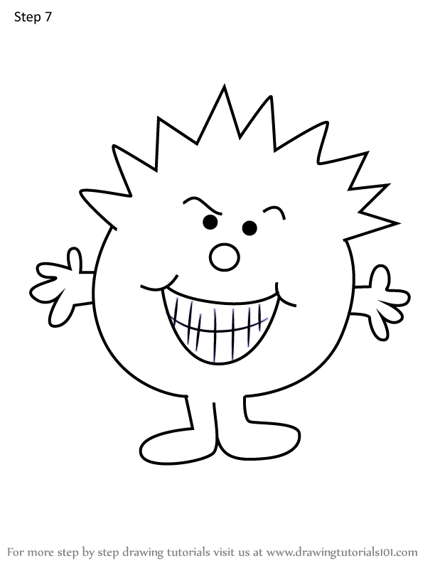 How to Draw Little Miss Scary from Mr. Men (Mr. Men) Step by Step ...