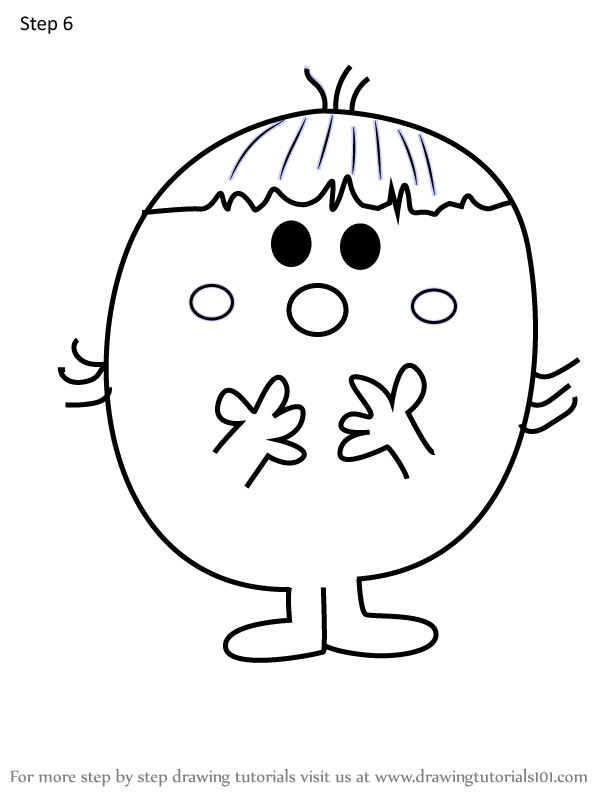 How to Draw Little Miss Shy from Mr. Men (Mr. Men) Step by Step ...