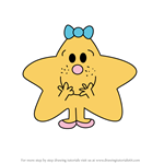 How to Draw Little Miss Sparkle from Mr. Men