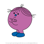 How to Draw Little Miss Stubborn from Mr. Men