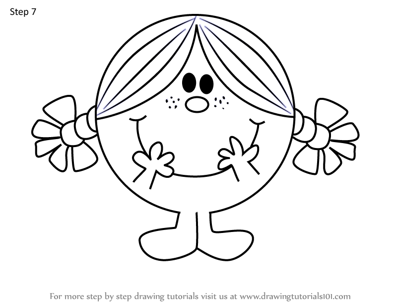 How to Draw Little Miss Sunshine from Mr. Men (Mr. Men) Step by Step ...