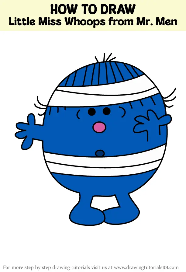 How to Draw Little Miss Whoops from Mr. Men (Mr. Men) Step by Step ...