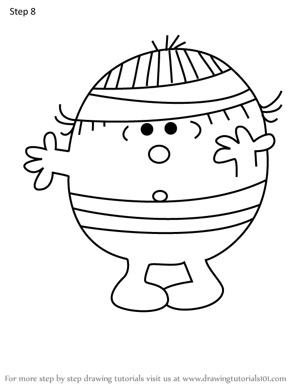 How to Draw Little Miss Whoops from Mr. Men (Mr. Men) Step by Step ...